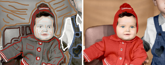 Red strokes