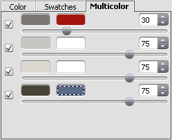 Multicolor palette