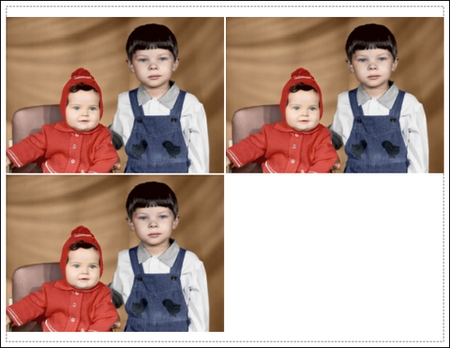 Image Copies Printing on a Single Page