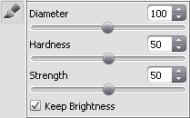 Recolor Brush settings