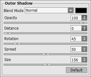 Outer Shadow Layer Effect