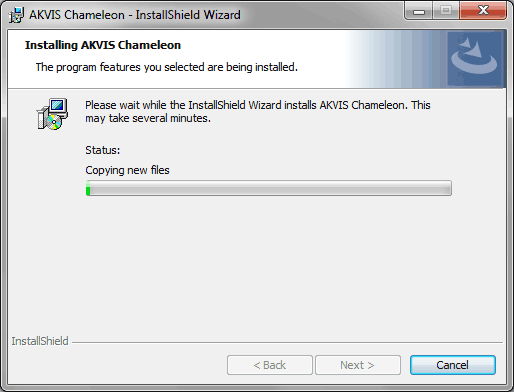 AKVIS software installation is in progress