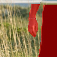 select a fragment for a patch