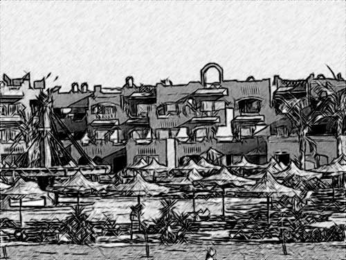 Pencil sketch: automatic processing