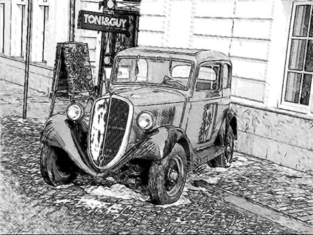 Result of photo-to-sketch conversion