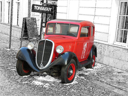 Result of processing in the Sketch-and-Photo mode