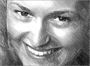暗いスケッチ画