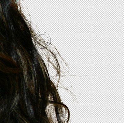 Result after the second using the Brush tool