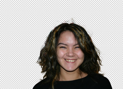 Final result on a transparent background