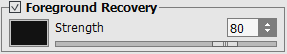 Foreground recovery