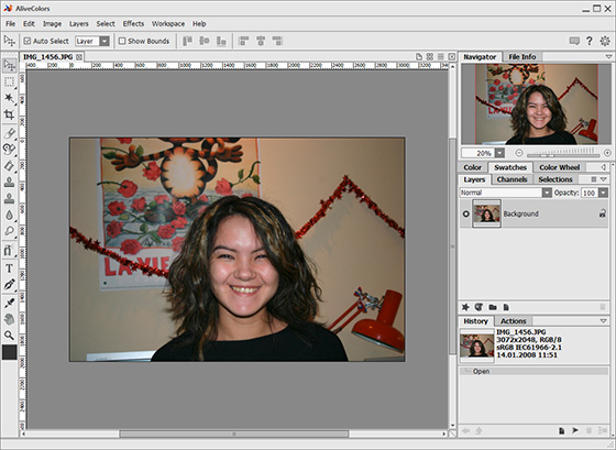Adobe Photoshop CS3 window