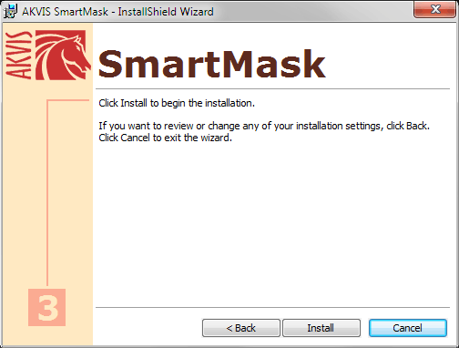 Choose a folder in the Main menu where you want AKVIS program