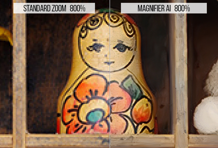 Image Enlargement with AKVIS Magnifier AI