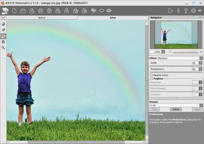 Rainbow Effect