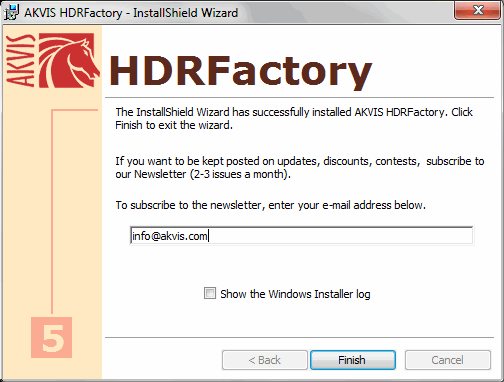 Subscribe to the AKVIS news