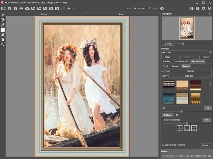 Adding Frame